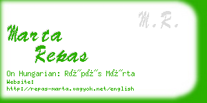 marta repas business card